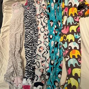 4 Carters fleece Pajamas lot, size 3